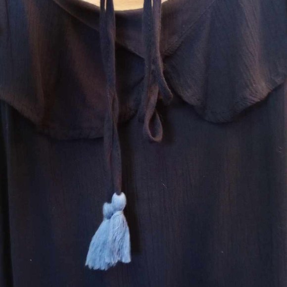 Aeropostale Bohemian Embroidered Ruffled swing babydoll dress size xs - Picture 2 of 6